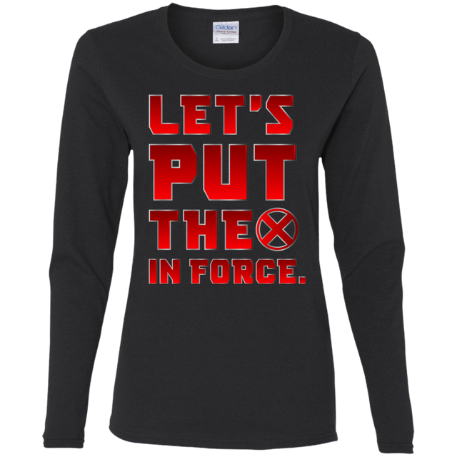 T-Shirts Black / S The X In Force Women's Long Sleeve T-Shirt