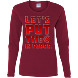 T-Shirts Cardinal / S The X In Force Women's Long Sleeve T-Shirt