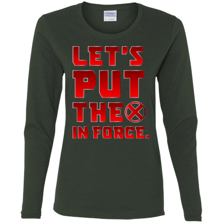 T-Shirts Forest / S The X In Force Women's Long Sleeve T-Shirt