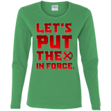 T-Shirts Irish Green / S The X In Force Women's Long Sleeve T-Shirt