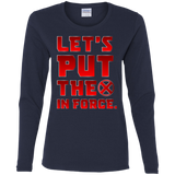T-Shirts Navy / S The X In Force Women's Long Sleeve T-Shirt