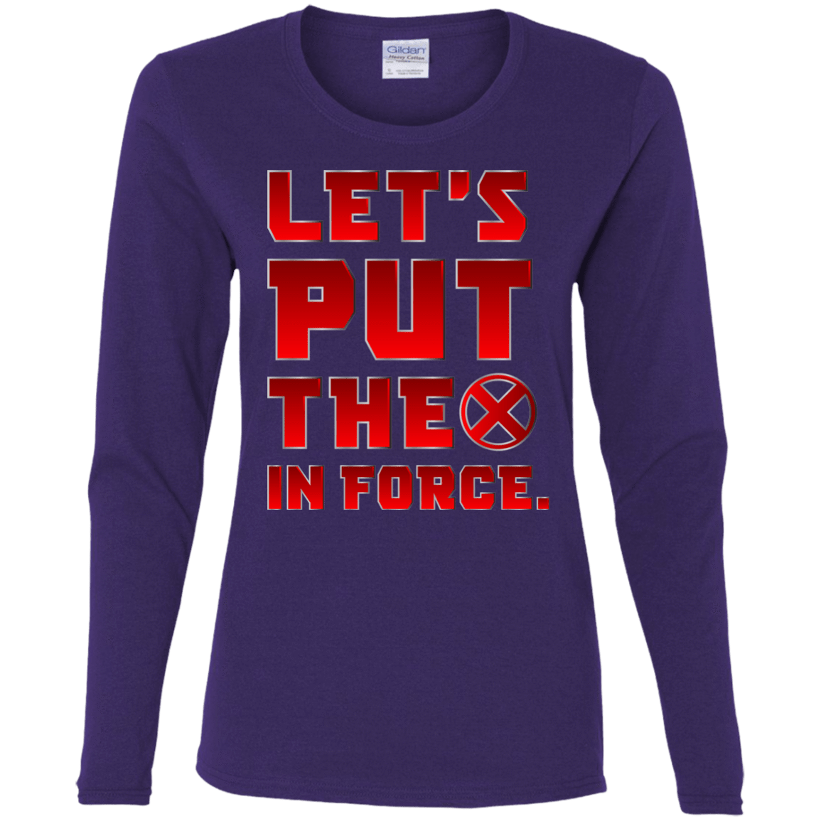T-Shirts Purple / S The X In Force Women's Long Sleeve T-Shirt