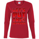 T-Shirts Red / S The X In Force Women's Long Sleeve T-Shirt