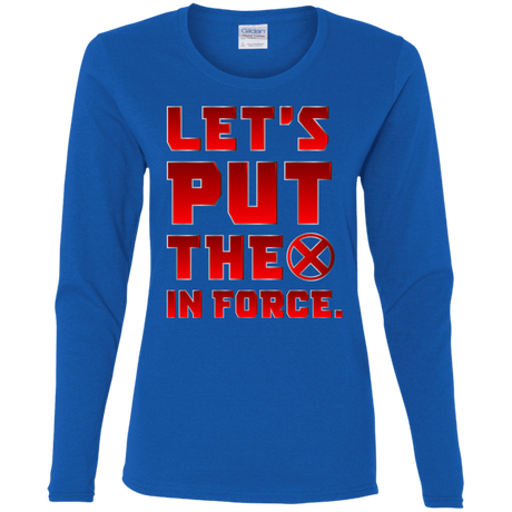 T-Shirts Royal / S The X In Force Women's Long Sleeve T-Shirt