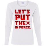 T-Shirts White / S The X In Force Women's Long Sleeve T-Shirt