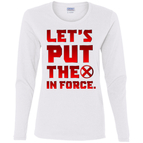 T-Shirts White / S The X In Force Women's Long Sleeve T-Shirt
