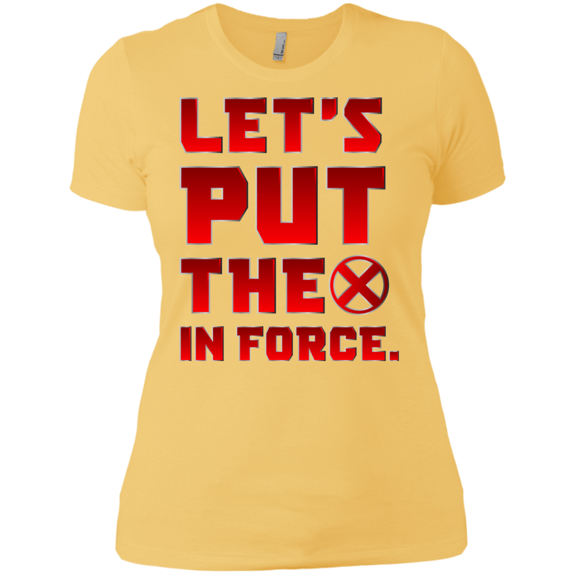 T-Shirts Banana Cream/ / X-Small The X In Force Women's Premium T-Shirt