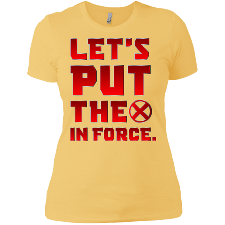 T-Shirts Banana Cream/ / X-Small The X In Force Women's Premium T-Shirt