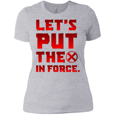 T-Shirts Heather Grey / X-Small The X In Force Women's Premium T-Shirt
