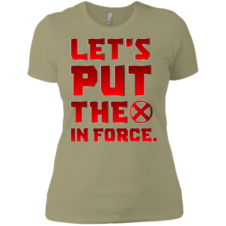 T-Shirts Light Olive / X-Small The X In Force Women's Premium T-Shirt