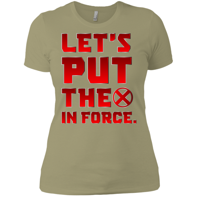 T-Shirts Light Olive / X-Small The X In Force Women's Premium T-Shirt
