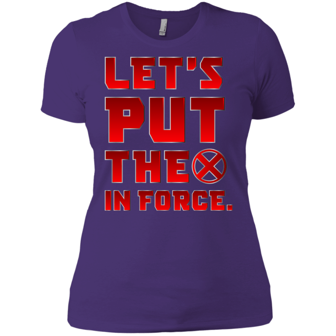 T-Shirts Purple Rush/ / X-Small The X In Force Women's Premium T-Shirt