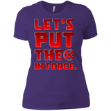 T-Shirts Purple Rush/ / X-Small The X In Force Women's Premium T-Shirt