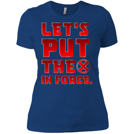 T-Shirts Royal / X-Small The X In Force Women's Premium T-Shirt