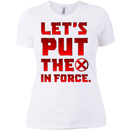 T-Shirts White / X-Small The X In Force Women's Premium T-Shirt
