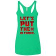 T-Shirts Envy / X-Small The X In Force Women's Triblend Racerback Tank