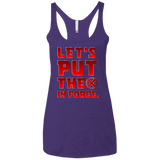 T-Shirts Purple Rush / X-Small The X In Force Women's Triblend Racerback Tank