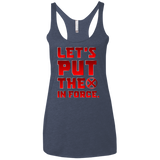 T-Shirts Vintage Navy / X-Small The X In Force Women's Triblend Racerback Tank