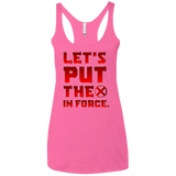 T-Shirts Vintage Pink / X-Small The X In Force Women's Triblend Racerback Tank
