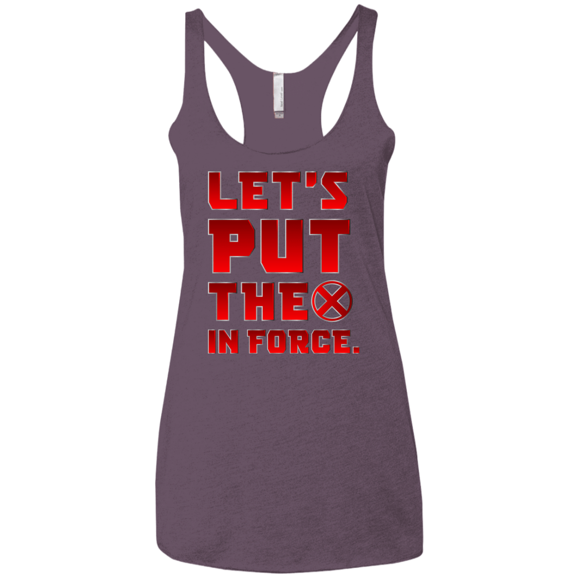 T-Shirts Vintage Purple / X-Small The X In Force Women's Triblend Racerback Tank