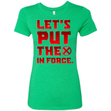T-Shirts Envy / S The X In Force Women's Triblend T-Shirt