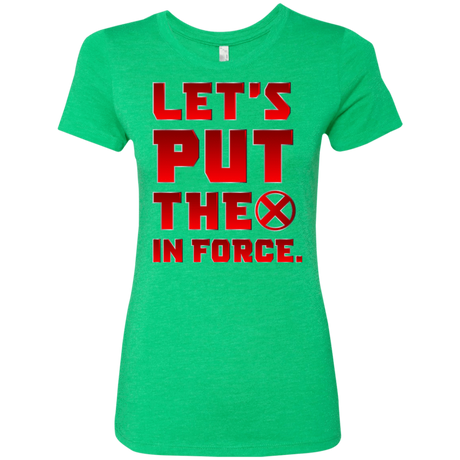 T-Shirts Envy / S The X In Force Women's Triblend T-Shirt