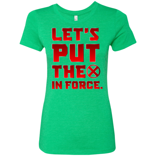 T-Shirts Envy / S The X In Force Women's Triblend T-Shirt