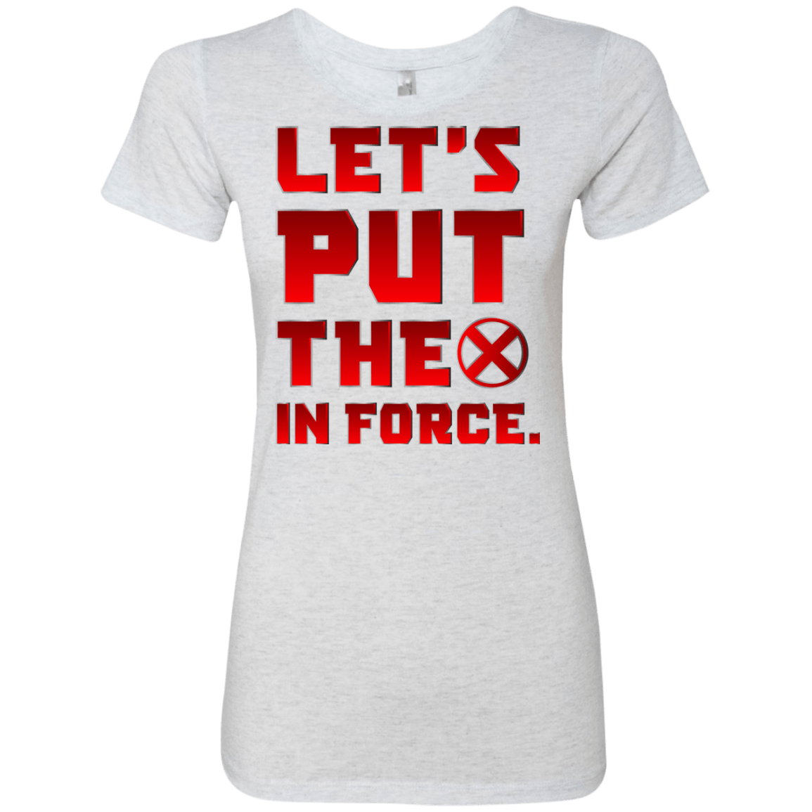T-Shirts Heather White / S The X In Force Women's Triblend T-Shirt