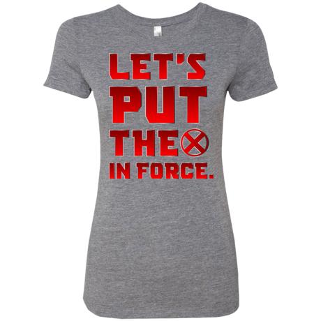 T-Shirts Premium Heather / S The X In Force Women's Triblend T-Shirt