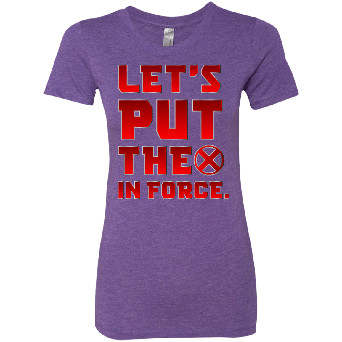 T-Shirts Purple Rush / S The X In Force Women's Triblend T-Shirt