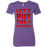 T-Shirts Purple Rush / S The X In Force Women's Triblend T-Shirt