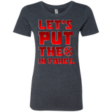 T-Shirts Vintage Navy / S The X In Force Women's Triblend T-Shirt