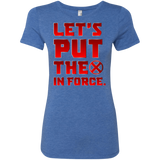 T-Shirts Vintage Royal / S The X In Force Women's Triblend T-Shirt