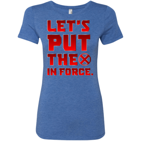 T-Shirts Vintage Royal / S The X In Force Women's Triblend T-Shirt