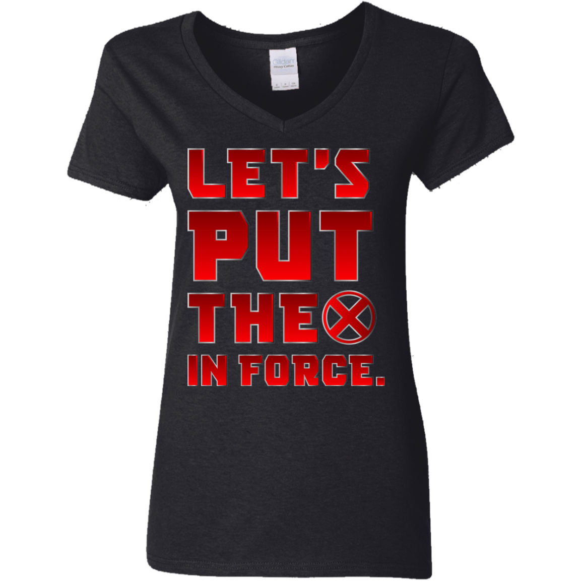 T-Shirts Black / S The X In Force Women's V-Neck T-Shirt