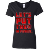 T-Shirts Black / S The X In Force Women's V-Neck T-Shirt