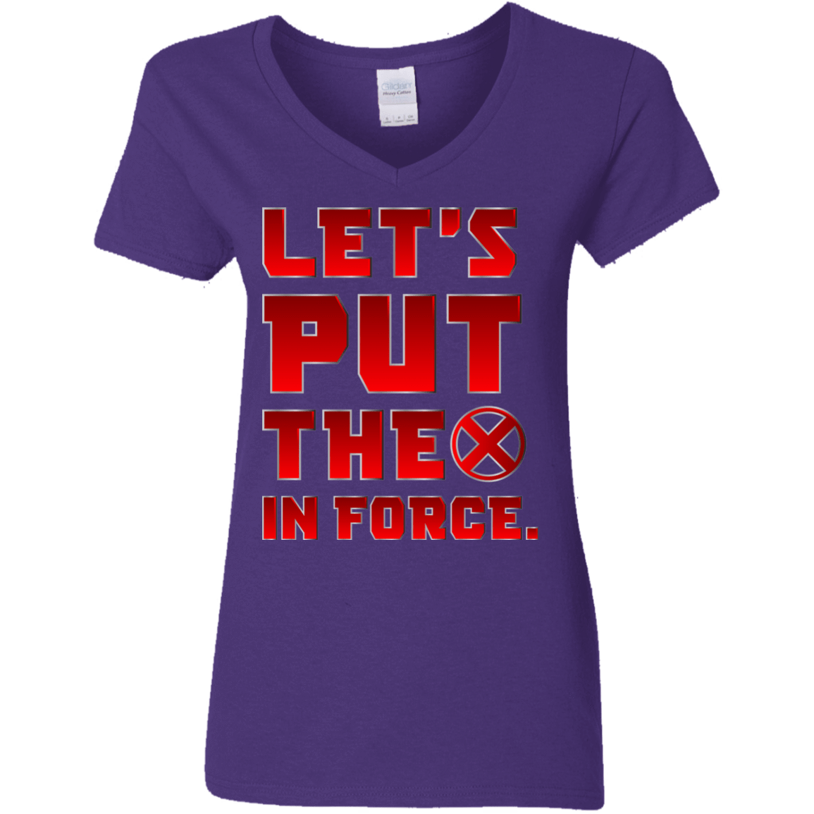 T-Shirts Purple / S The X In Force Women's V-Neck T-Shirt