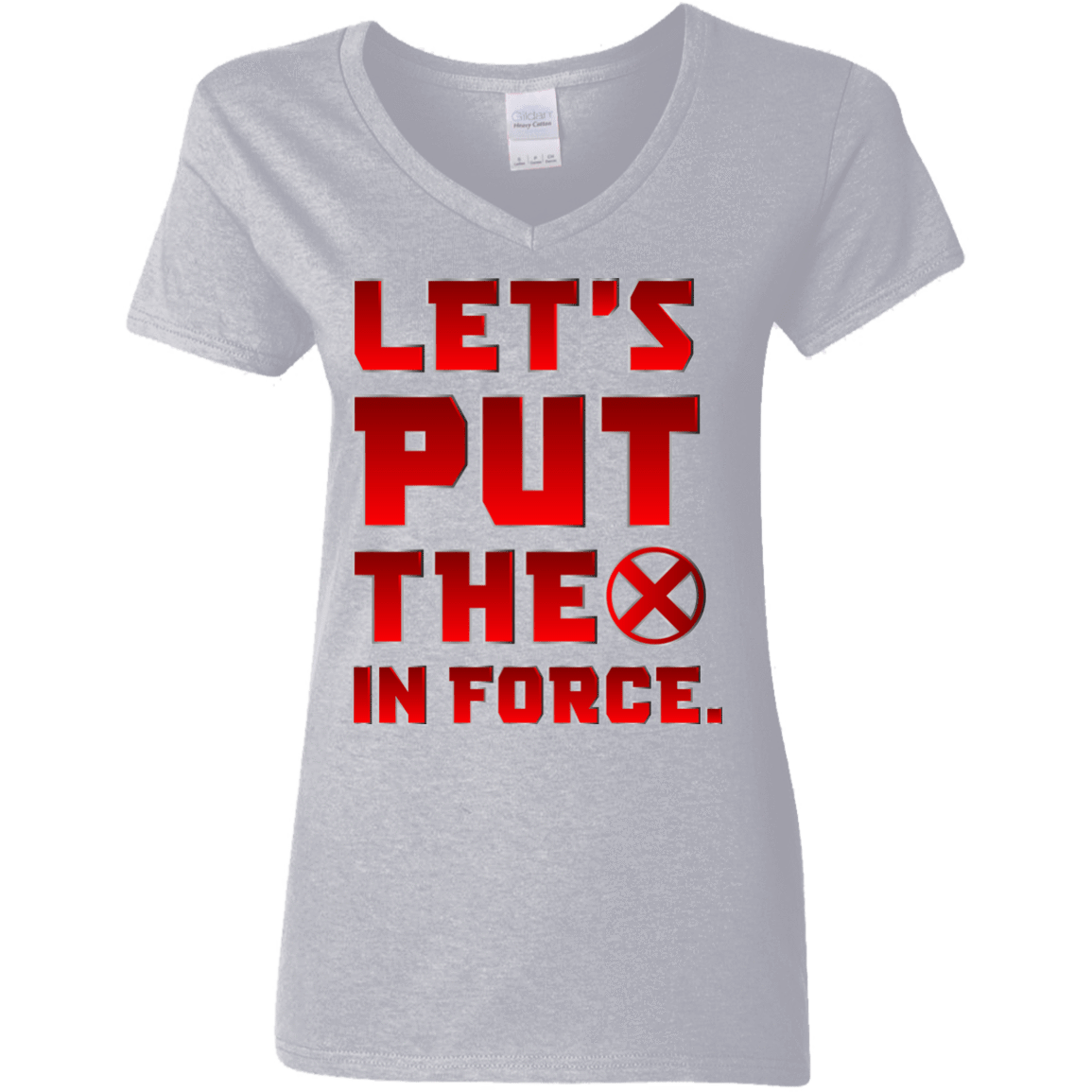 T-Shirts Sport Grey / S The X In Force Women's V-Neck T-Shirt