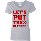 T-Shirts Sport Grey / S The X In Force Women's V-Neck T-Shirt