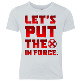 T-Shirts Heather White / YXS The X In Force Youth Triblend T-Shirt