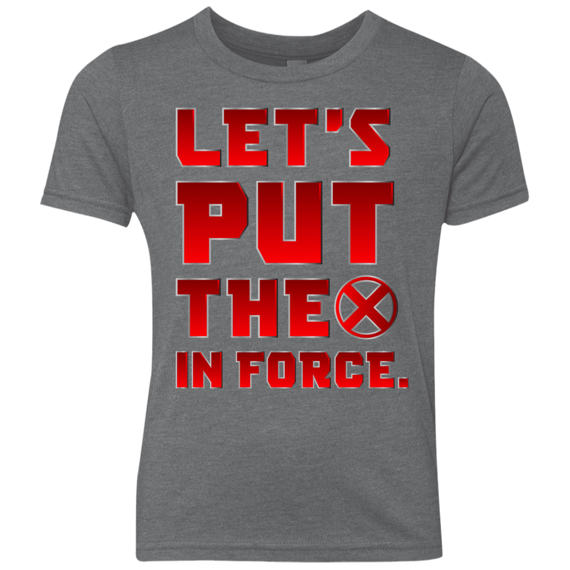 T-Shirts Premium Heather / YXS The X In Force Youth Triblend T-Shirt