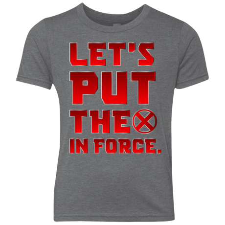 T-Shirts Premium Heather / YXS The X In Force Youth Triblend T-Shirt
