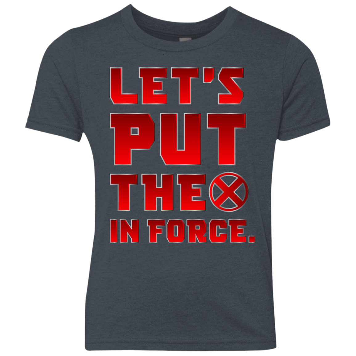 T-Shirts Vintage Navy / YXS The X In Force Youth Triblend T-Shirt