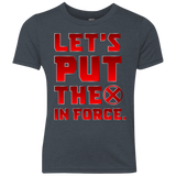 T-Shirts Vintage Navy / YXS The X In Force Youth Triblend T-Shirt