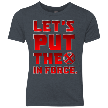 T-Shirts Vintage Navy / YXS The X In Force Youth Triblend T-Shirt