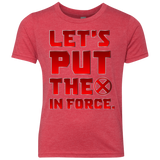 T-Shirts Vintage Red / YXS The X In Force Youth Triblend T-Shirt