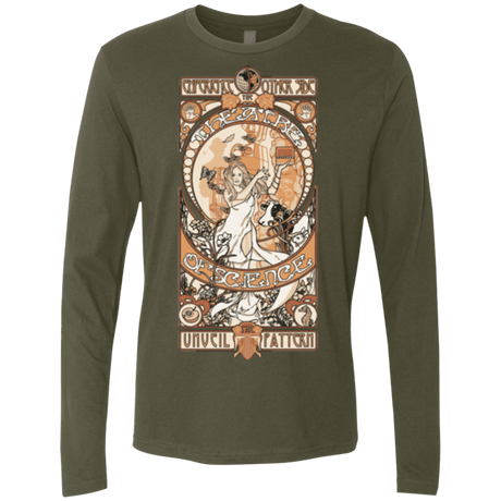 T-Shirts Military Green / Small Theatre of science Men's Premium Long Sleeve