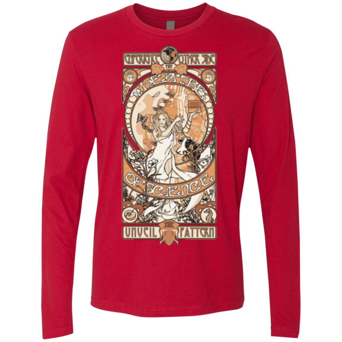 T-Shirts Red / Small Theatre of science Men's Premium Long Sleeve