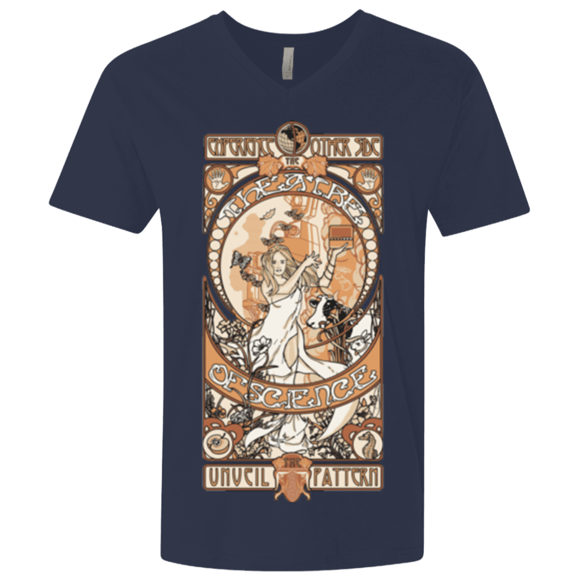 T-Shirts Midnight Navy / X-Small Theatre of science Men's Premium V-Neck