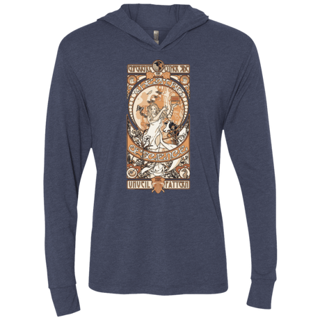 T-Shirts Vintage Navy / X-Small Theatre of science Triblend Long Sleeve Hoodie Tee